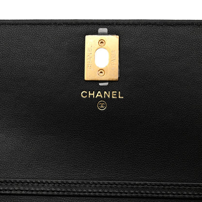 Chanel Caviar Quilted Chain Link Clutch With Chain Black 6 of 11