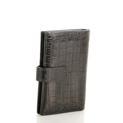 Hermes Alligator Mini Compact Wallet Black 9 of 12