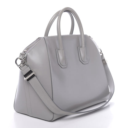 Givenchy Shiny Lord Calfskin Medium Antigona Pearl Grey 3 of 10