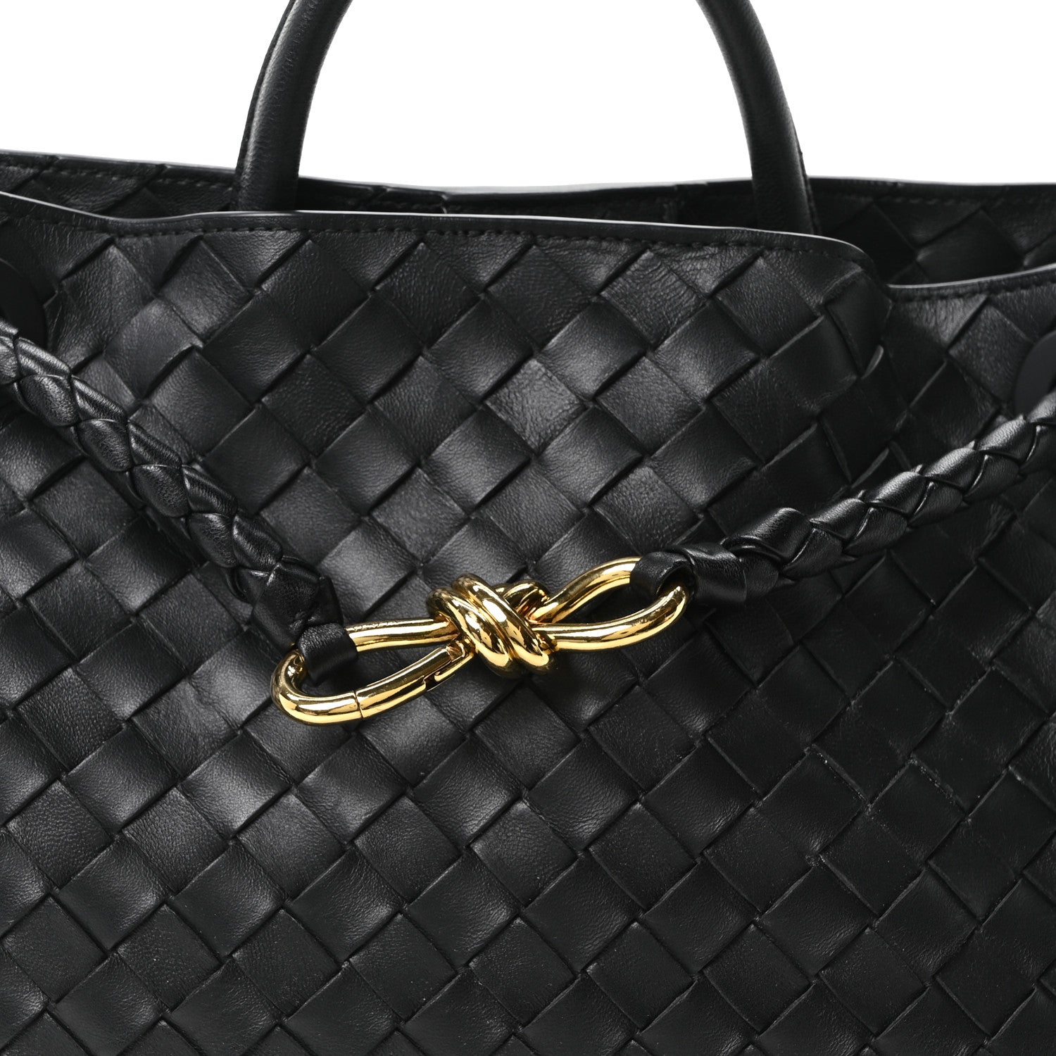 Bottega Veneta Nappa Intrecciato Medium Andiamo Shoulder Bag Black 7 of 9
