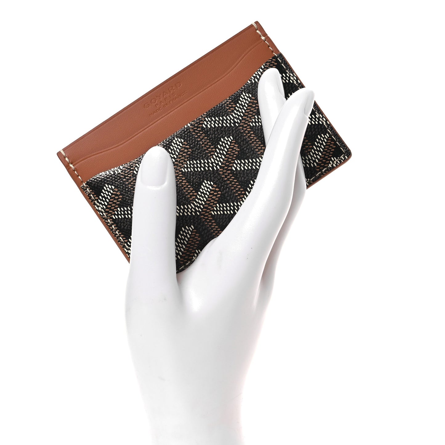 Goyardine Saint Sulpice Card Holder Black Gold