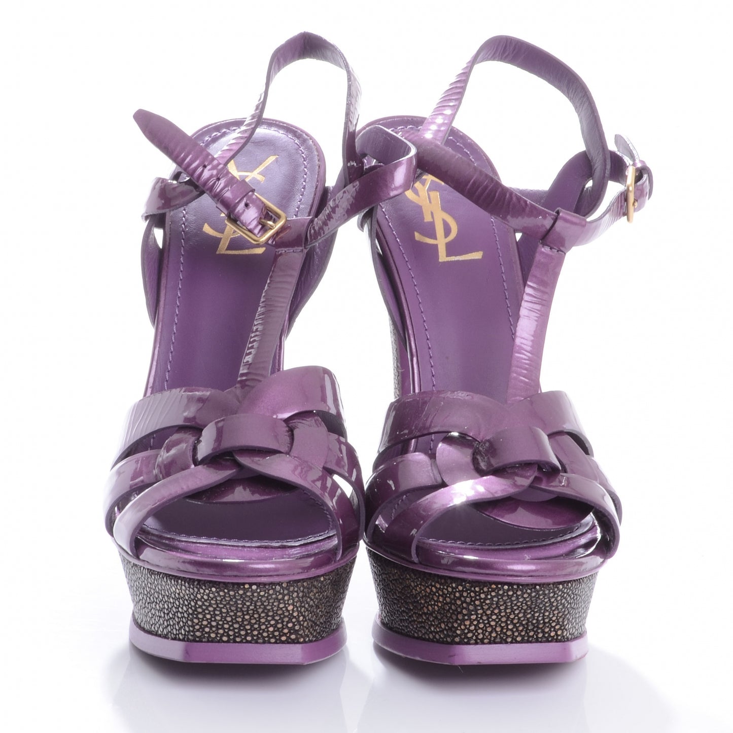 Patent Tribute 105 Platform Sandals 40.5 Purple