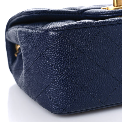 Chanel Caviar Quilted Mini Square Flap Navy 8 of 10