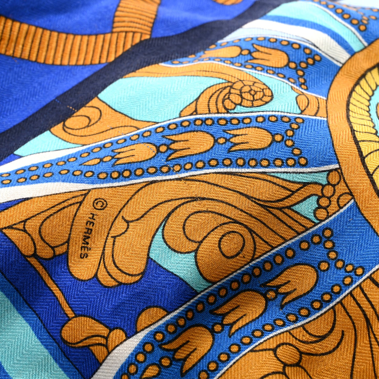 Cashmere Silk Balade En Berline Shawl 140 Bleu Ciel Jaune Vif Bleu Vif