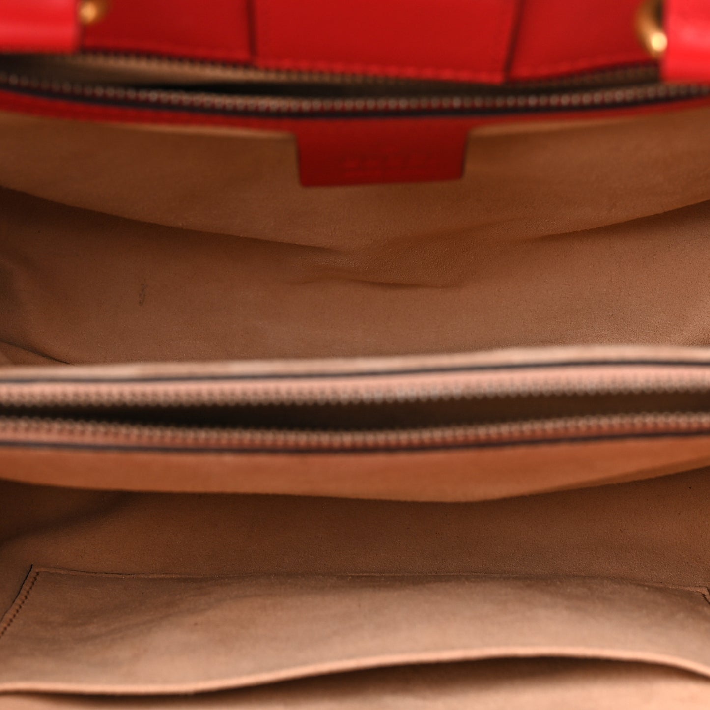 Calfskin Matelasse Small GG Marmont Tote Hibiscus Red