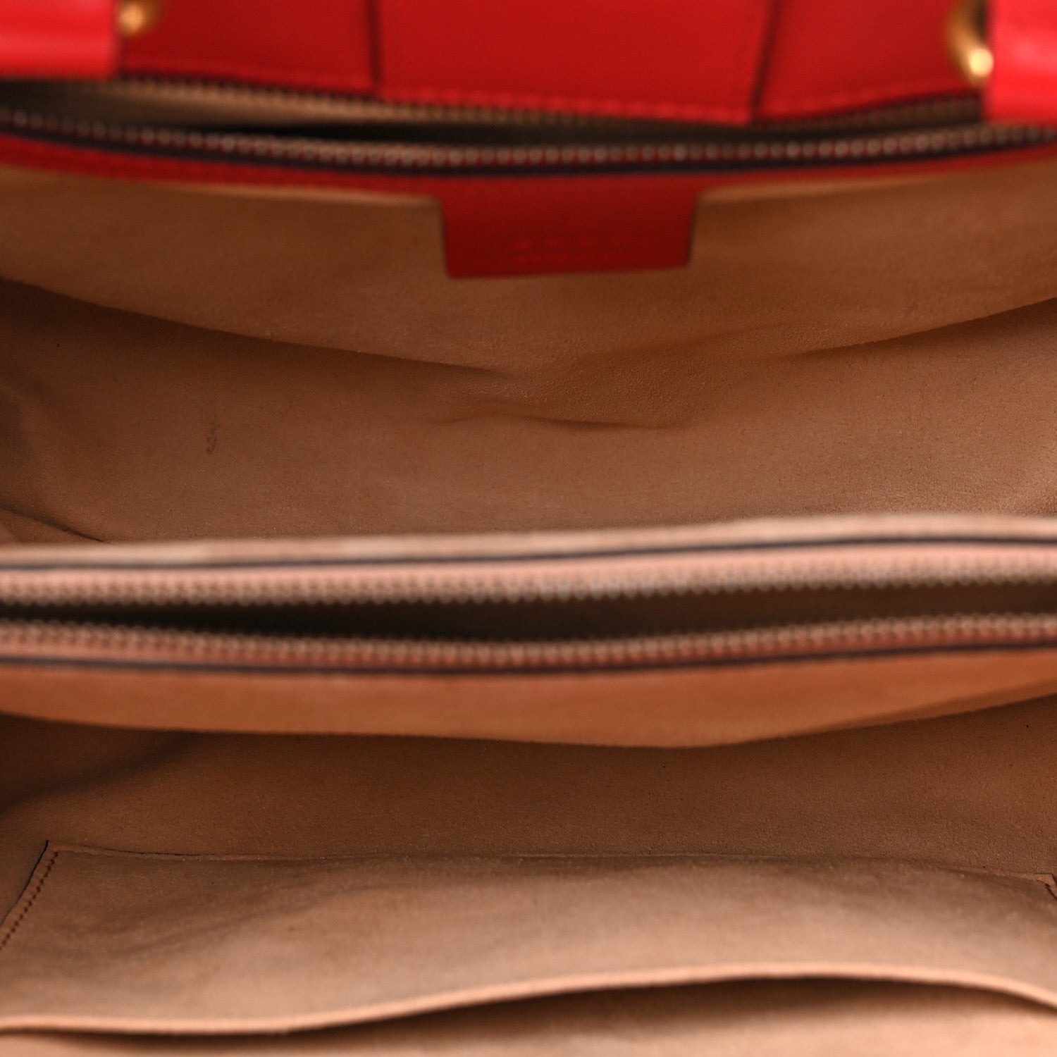 Gucci Calfskin Matelasse Small GG Marmont Tote Hibiscus Red 5 of 11