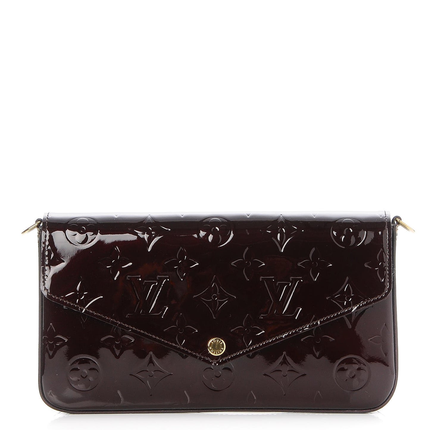 Vernis Pochette Felicie Chain Wallet Amarante