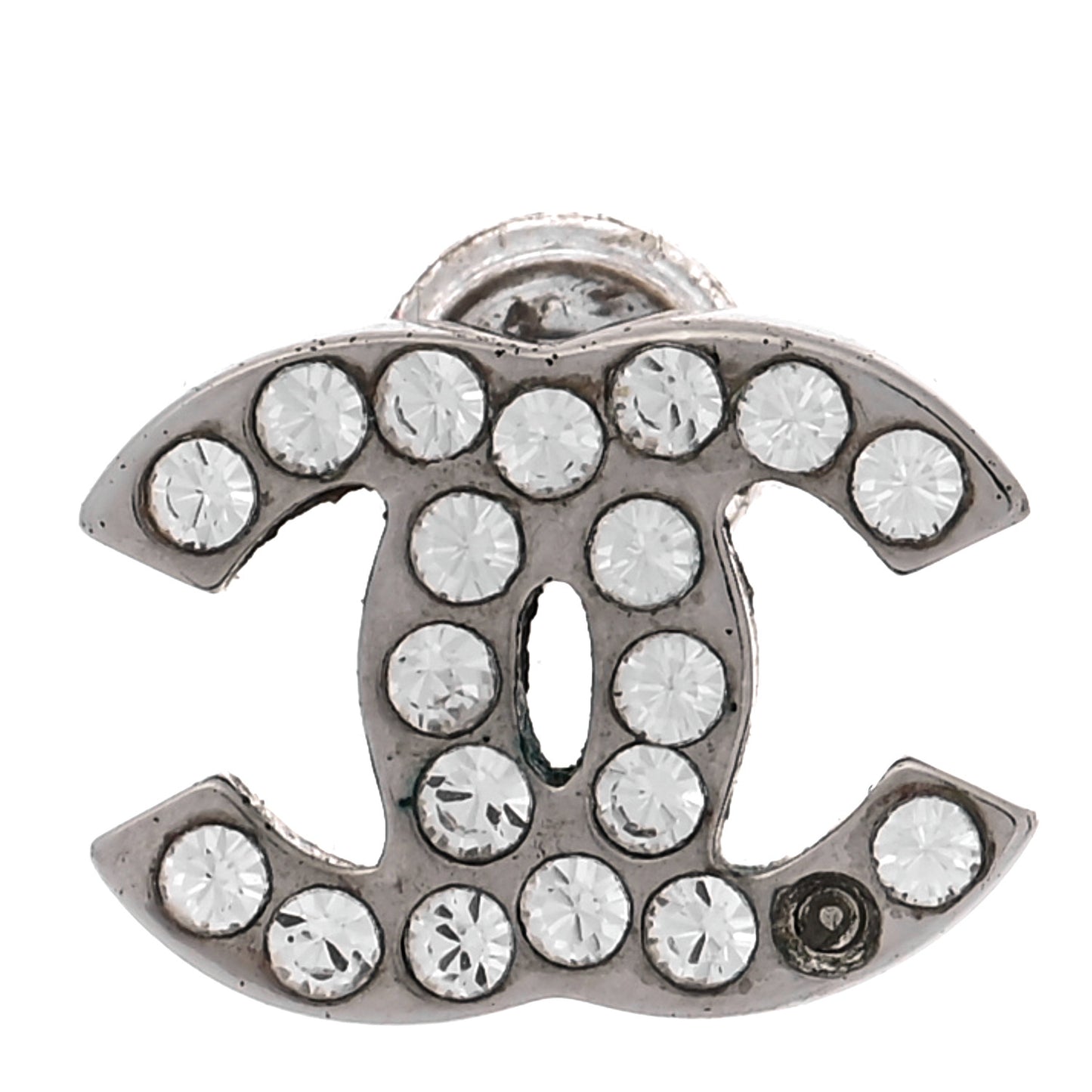 Crystal Mini Timeless CC Earrings Silver