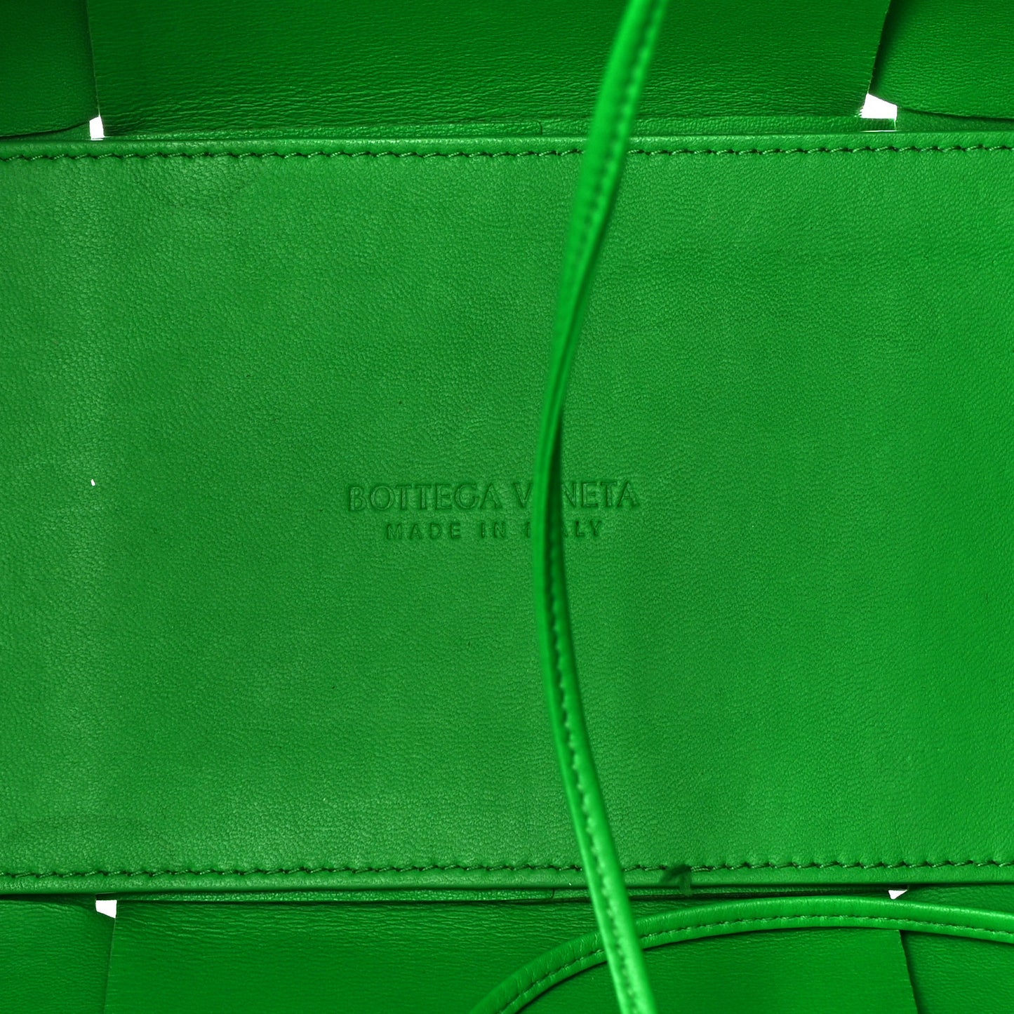 Nappa Maxi Intrecciato Medium Arco Tote Racing Green