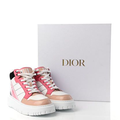 Christian Dior Nylon Calfskin Womens D-Player High Top Sneakers 36 Pink 9 of 9