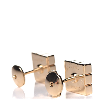 Cartier 18K Yellow Gold Diamond Pink Sapphire Lanieres Piet Earrings 3 of 4