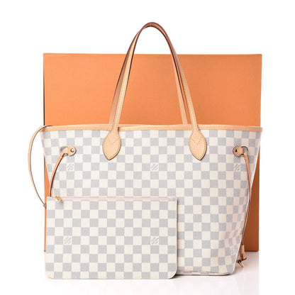 Louis Vuitton Damier Azur Neo Neverfull MM Rose Ballerine 13 of 13