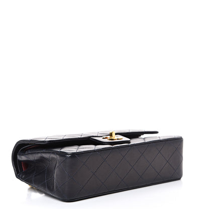 Chanel Lambskin Quilted Small Double Flap Navy 3 of 16