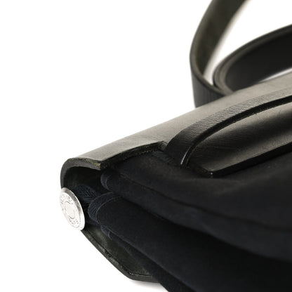 Hermes Toile Vache Calfskin Herbag 30 PM Black 14 of 15