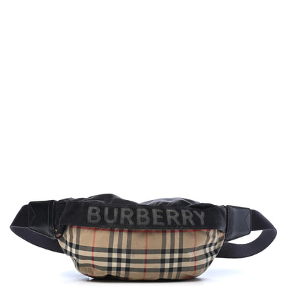 Burberry Bonded Cotton Medium Vintage Check Bum Bag Archive Beige 1 of 5
