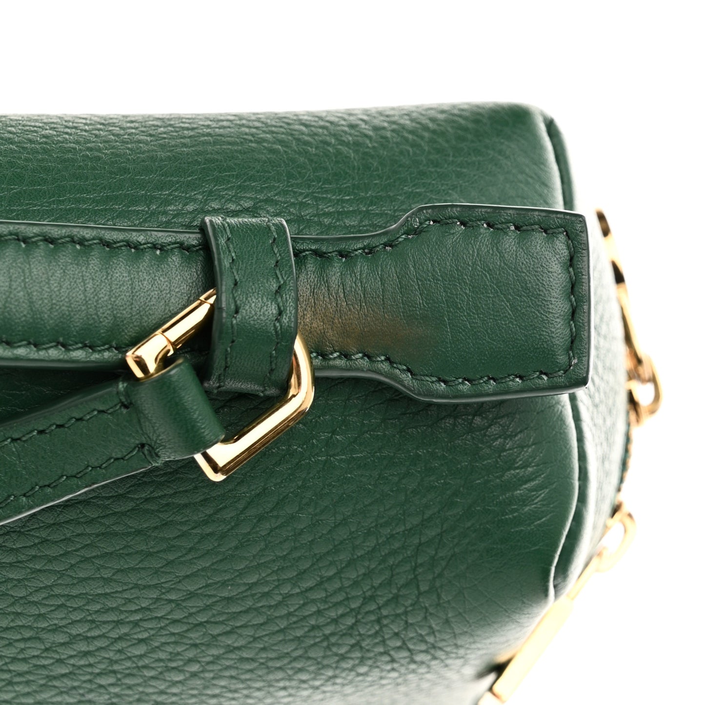 Grained Calfskin L23.5 Extra Pocket Backpack Forest Leaves