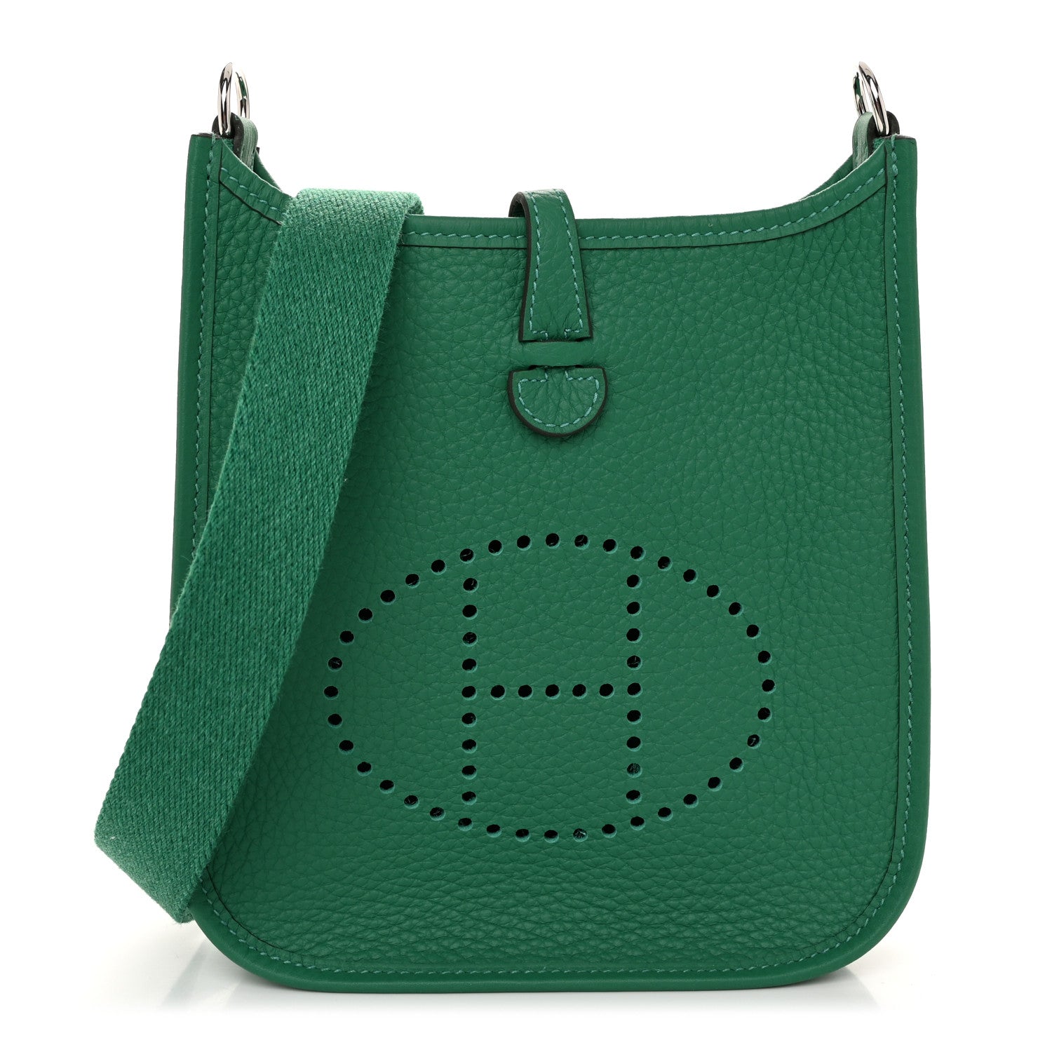 Hermes Taurillon Clemence Evelyne TPM Vert Vertigo 1 of 10