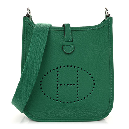 Hermes Taurillon Clemence Evelyne TPM Vert Vertigo 1 of 10