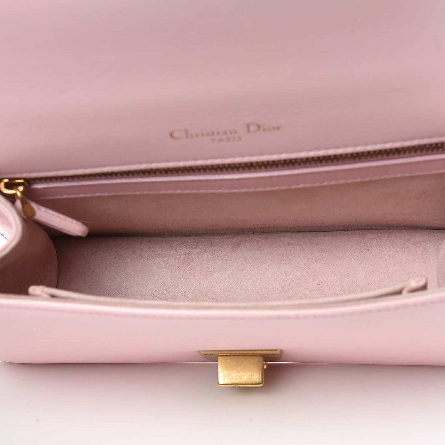 Lambskin Studded Small Diorama Flap Bag Pink