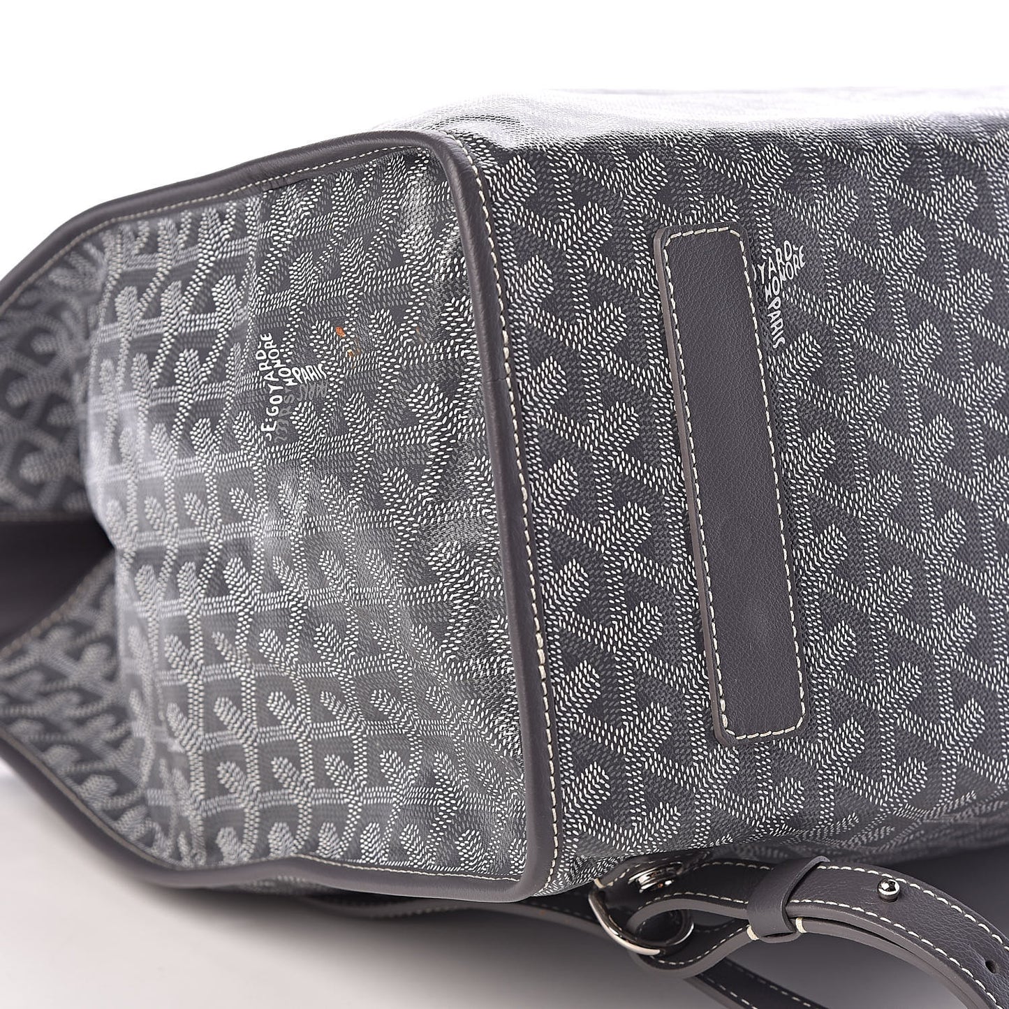 Goyardine Saint Leger Soft Briefcase Backpack Grey