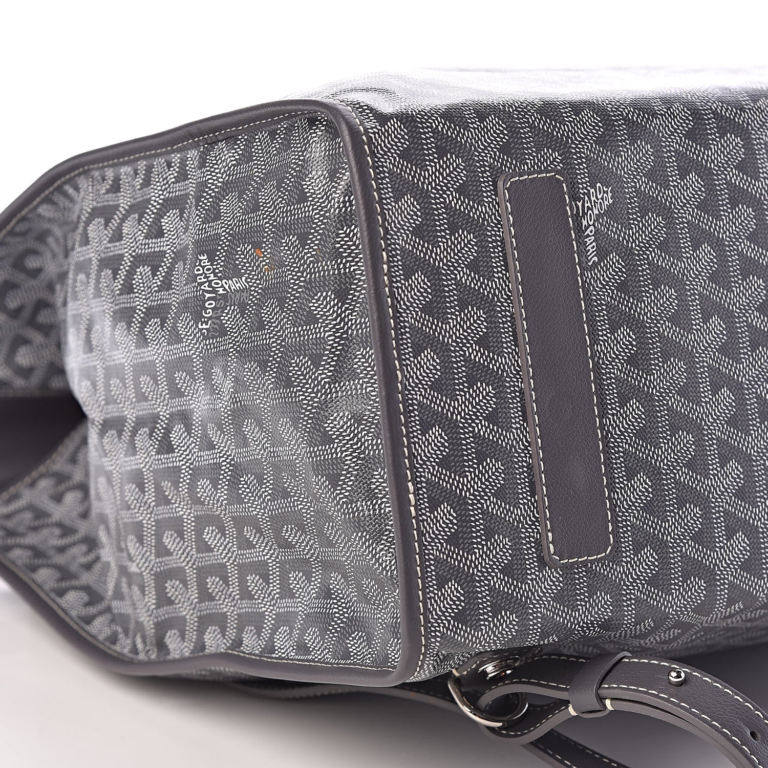 Goyard Goyardine Saint Leger Soft Briefcase Backpack Grey 7 of 9