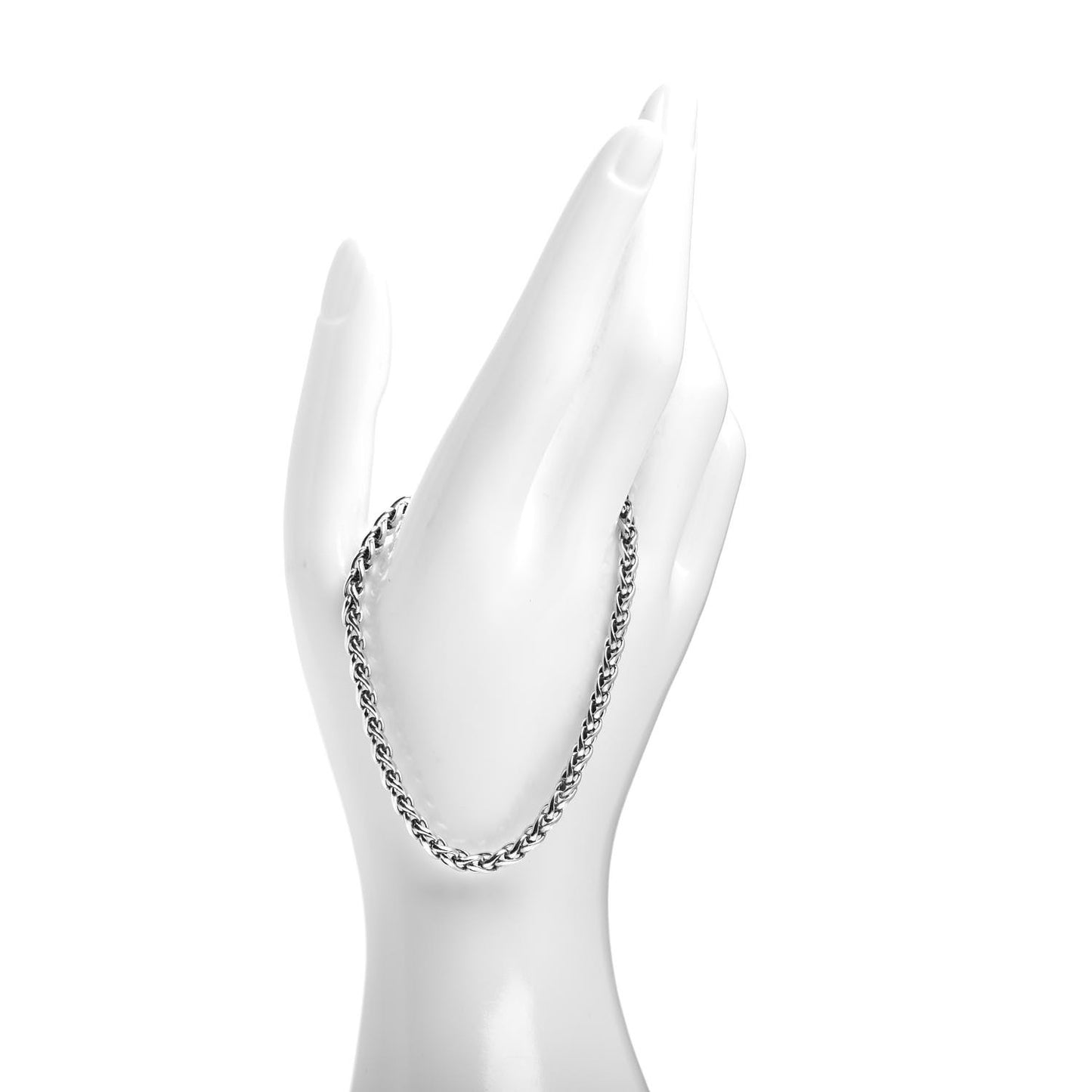 Sterling Silver 4mm Wheat Chain Bracelet