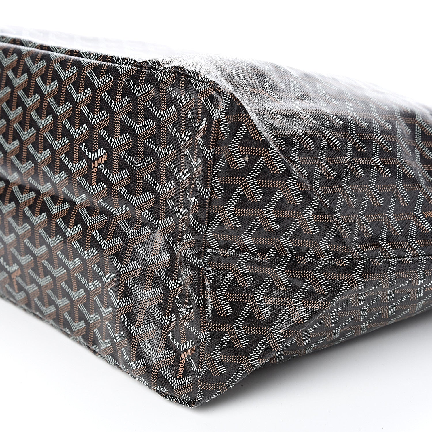 Goyard Goyardine Saint Louis GM Black Gold 9 of 10