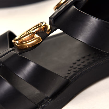 Gucci Rubber Mens Buckle Strap Sandal 11 Black 14 of 14