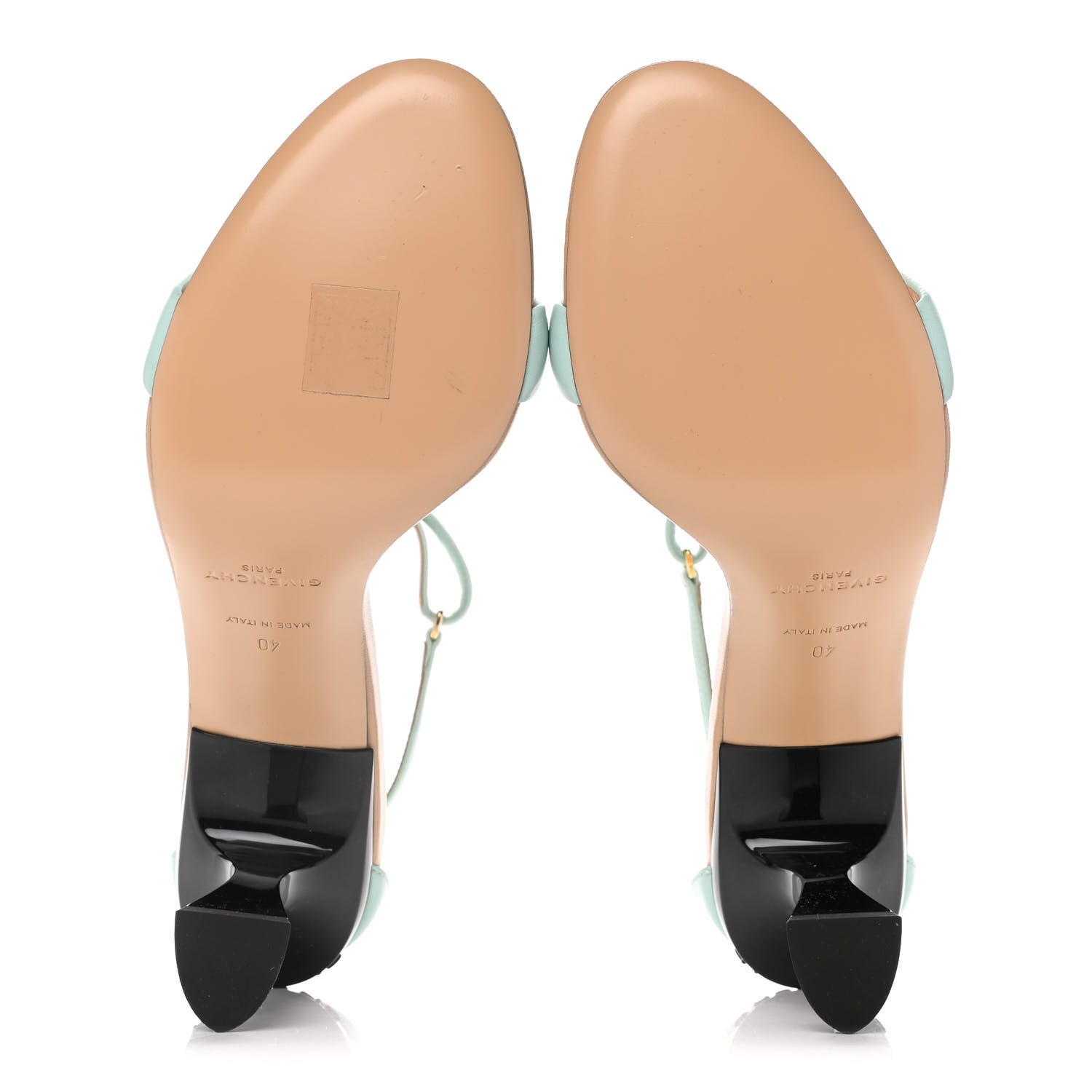 Givenchy Goatskin Carene Two Toned Sandals 40 Acqua Marine 6 of 10