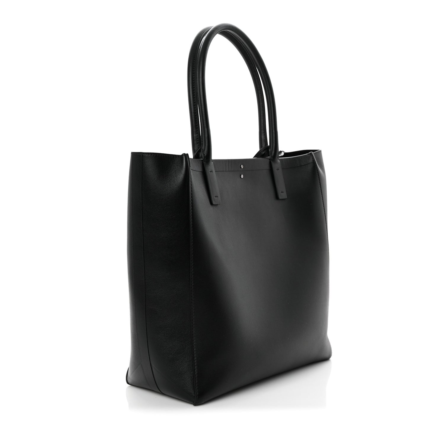 Calfskin Vlogo Medium Locker Tote Black