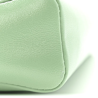 Chanel Shiny Lambskin Quilted Mini 31 Shopping Bag Light Green 13 of 14