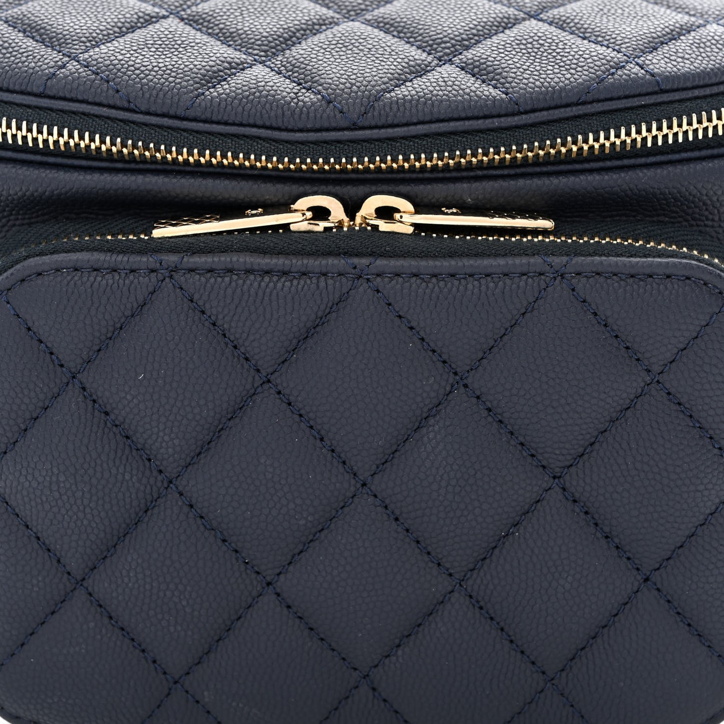 Caviar Quilted Business Affinity Waist Belt Bag Navy