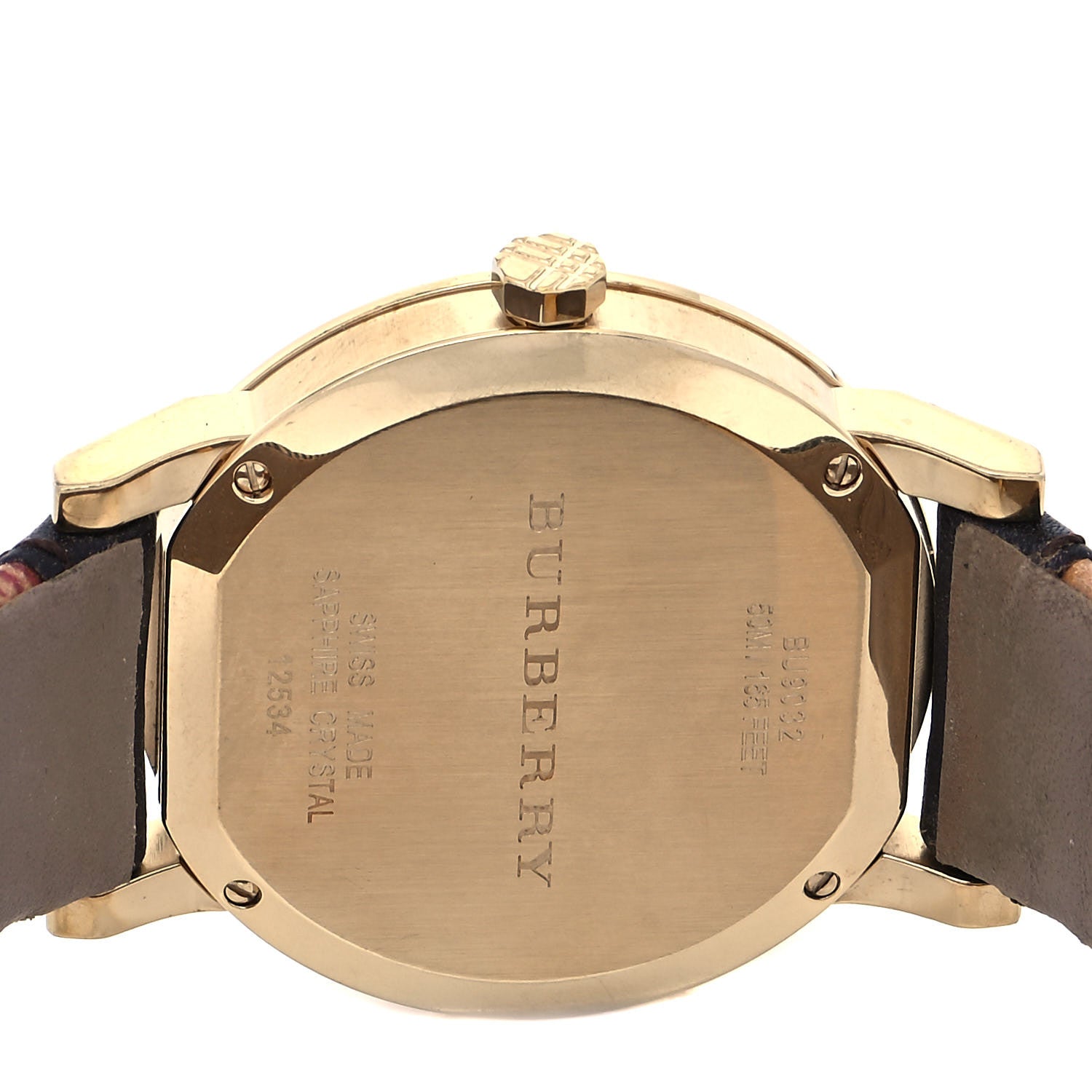 Burberry Stainless Steel Calfskin 38mm Quartz Watch Champagne BU9032 4 of 5