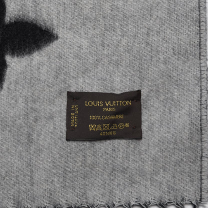 Louis Vuitton Cashmere Monogram Reykjavik Scarf Black 4 of 4