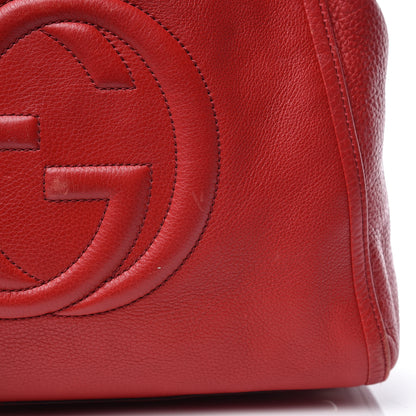 Gucci Pebbled Calfskin Medium Soho Shoulder Bag Tabasco Red 18 of 18