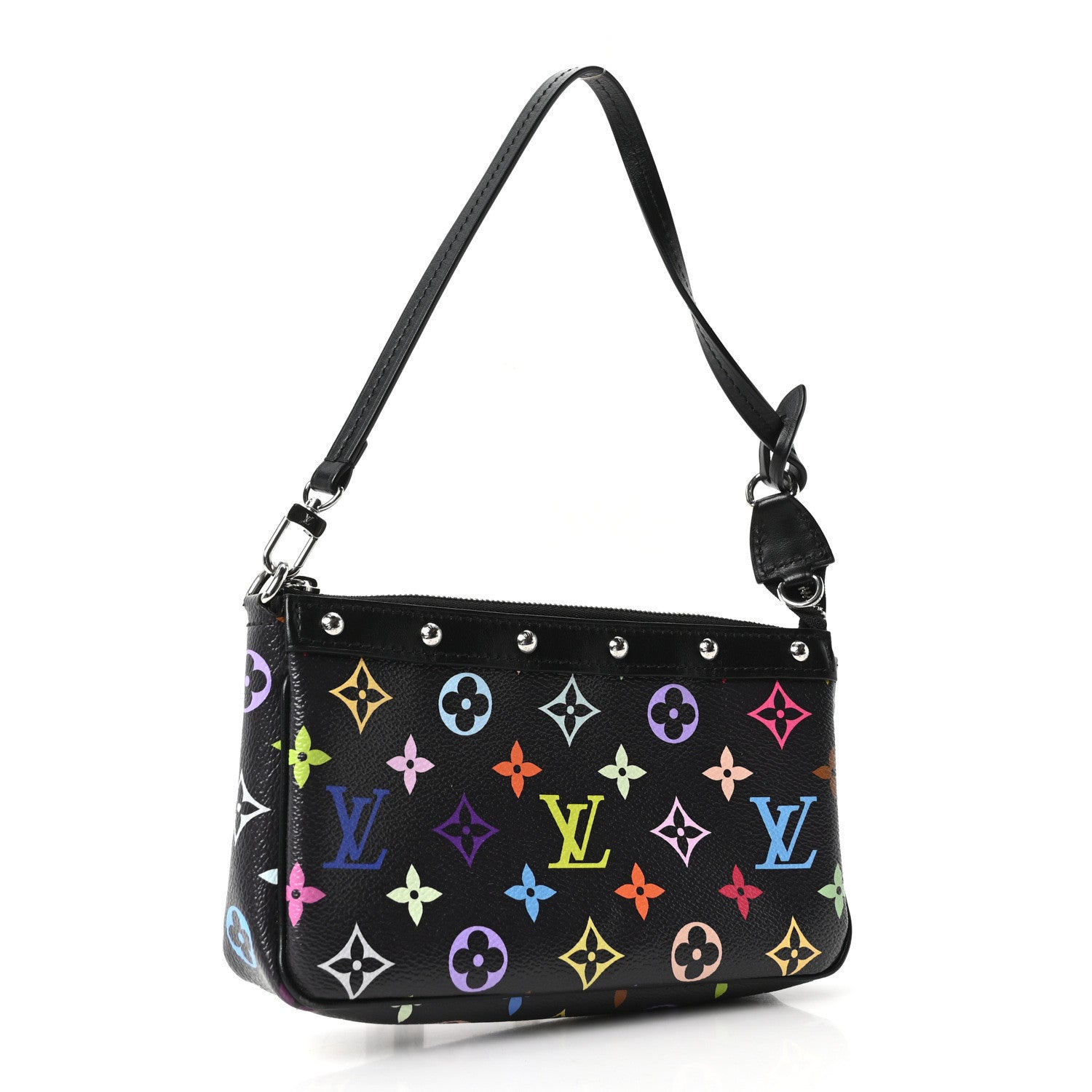 Louis Vuitton LV X TM Monogram Multicolor Pochette Accessories Black 3 of 9