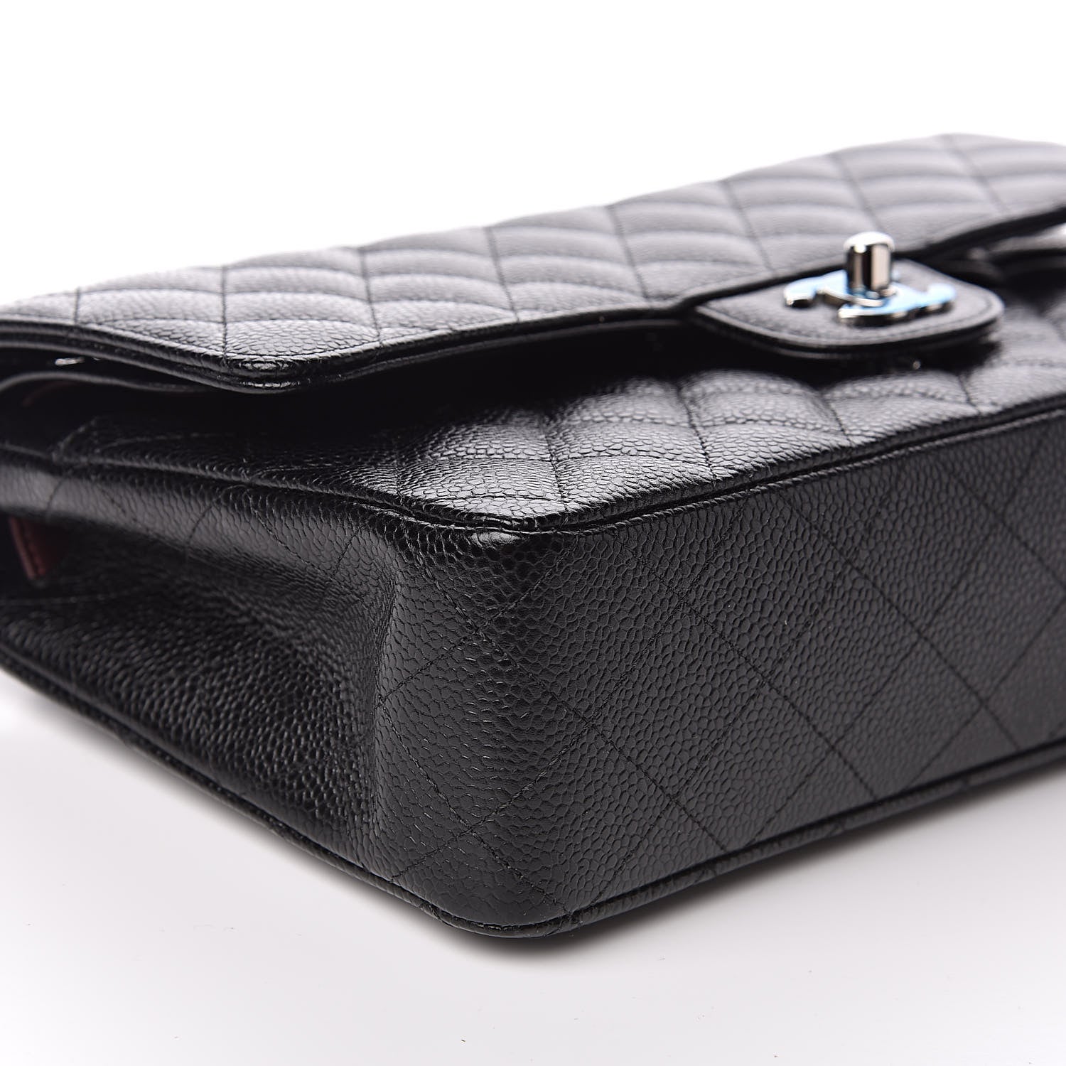 Chanel Caviar Quilted Medium Double Flap Black 8 of 11