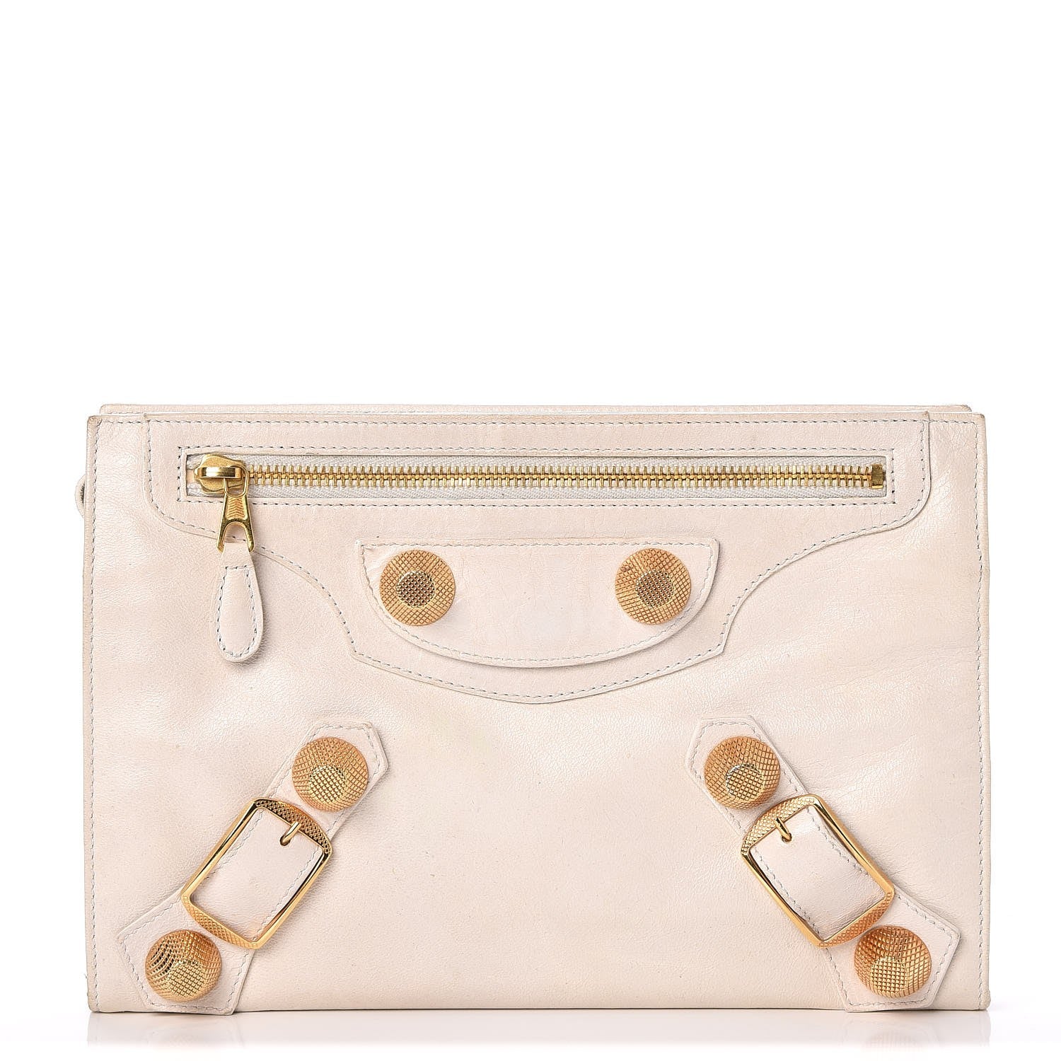 Balenciaga Agneau Giant 21 Gold Hardware Mini Travel Clutch Praline 1 of 12