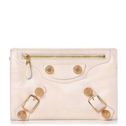 Balenciaga Agneau Giant 21 Gold Hardware Mini Travel Clutch Praline 1 of 12