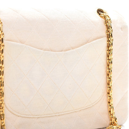 Chanel Jersey Quilted Medium Double Flap Beige 10 of 18
