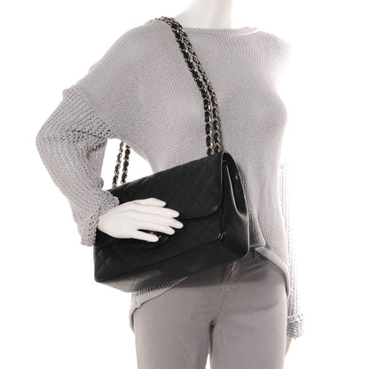 Chanel Caviar Quilted Jumbo Double Flap Black 2 of 9