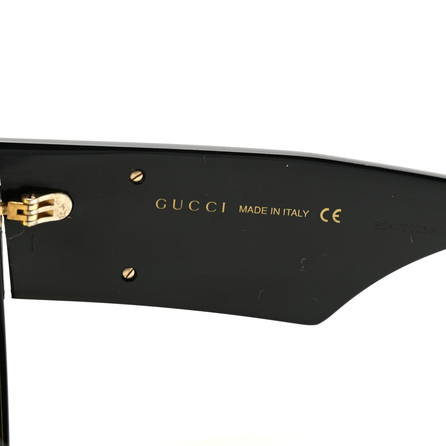Acetate Square Frame Sunglasses GG0956S Black