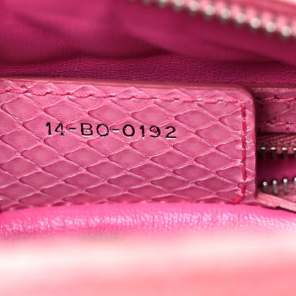 Christian Dior Python Medium Lady Dior Pink 7 of 25