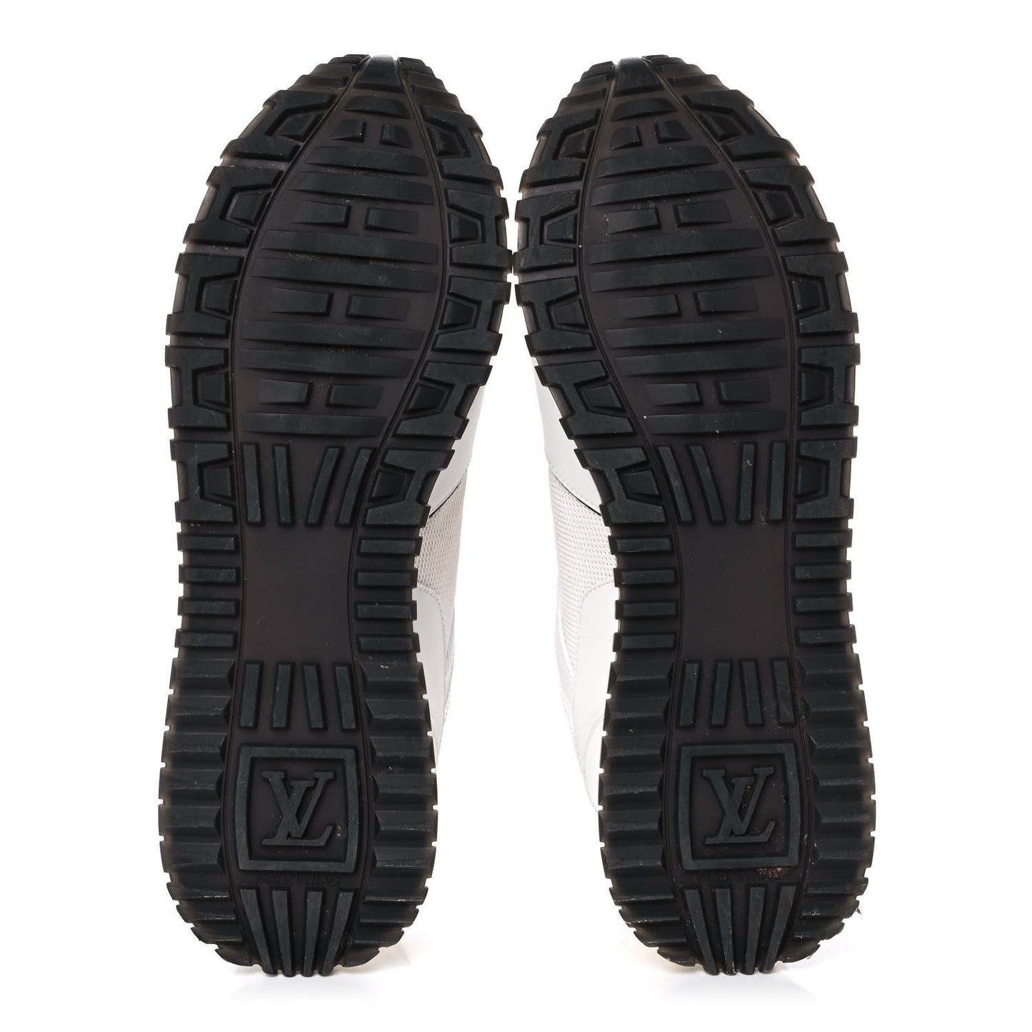 Calfskin Monogram Run Away Sneakers 38 White