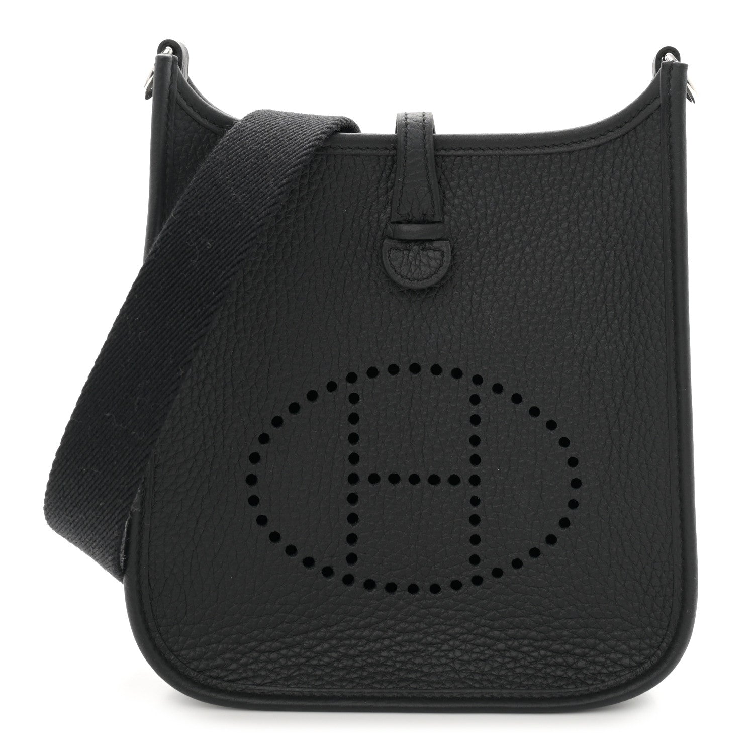 Hermes Taurillon Clemence Evelyne TPM Black 1 of 11
