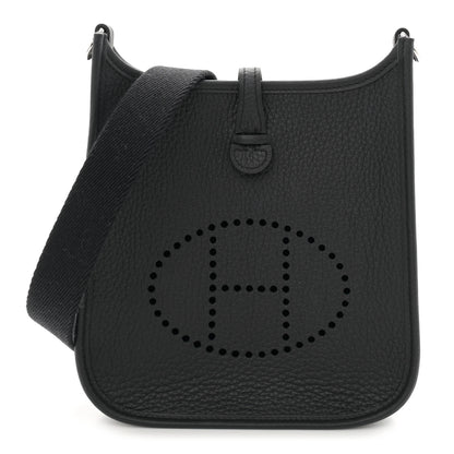 Hermes Taurillon Clemence Evelyne TPM Black 1 of 11