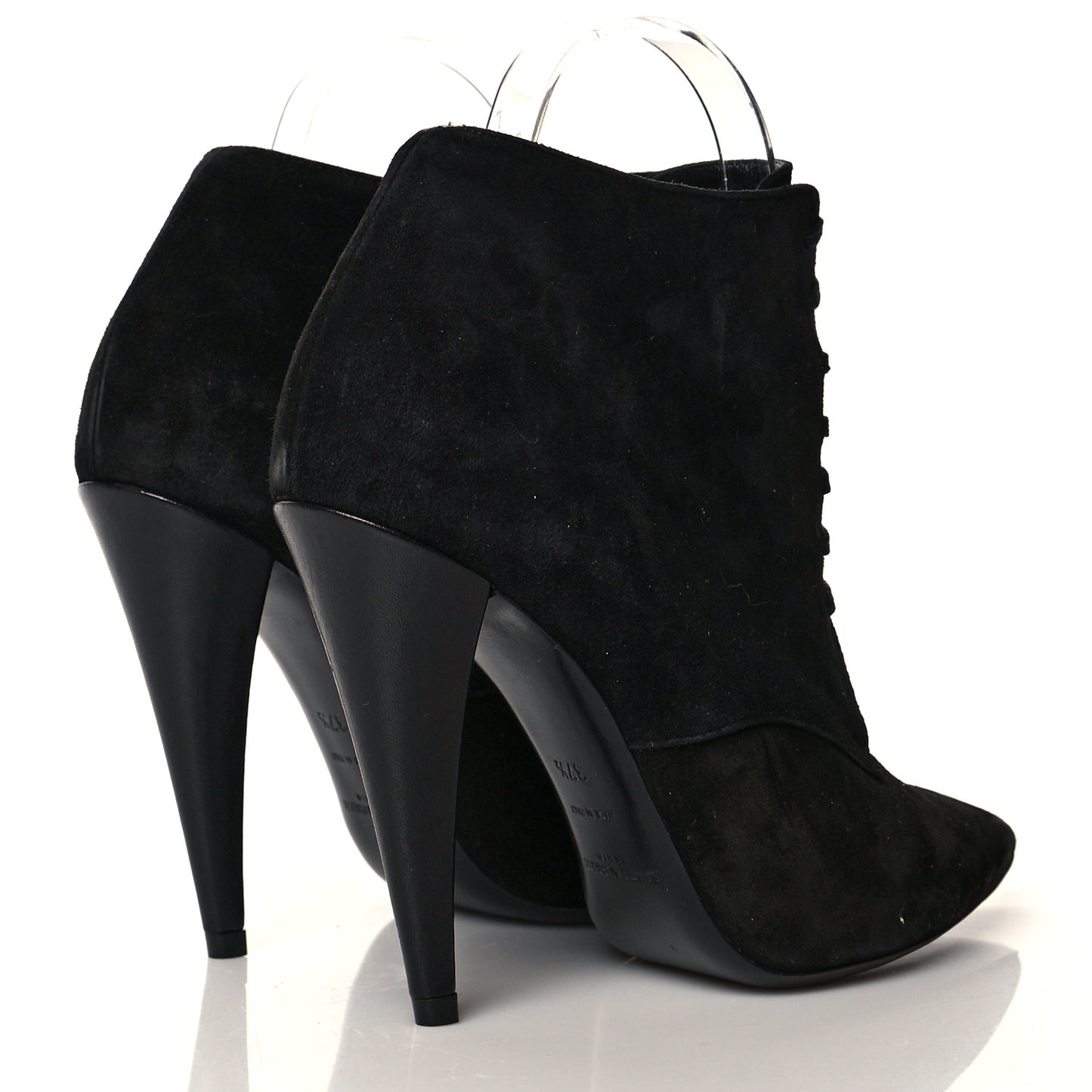 Suede Kiki Lace-Up Ankle Boot 37.5 Black
