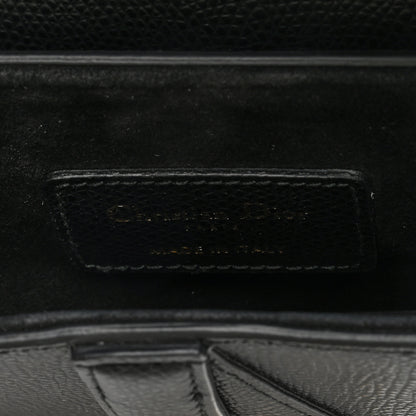 Christian Dior Grained Calfskin Mini Saddle Bag Black 6 of 9