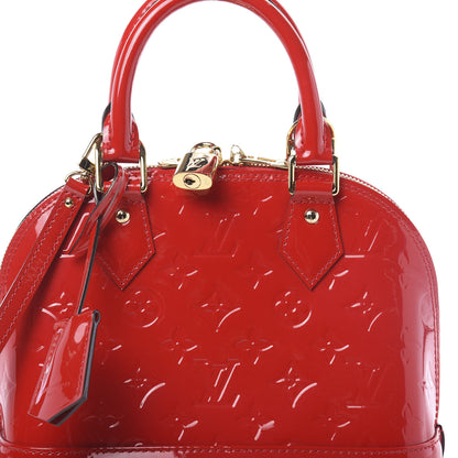Louis Vuitton Vernis Alma BB Cherry 10 of 10