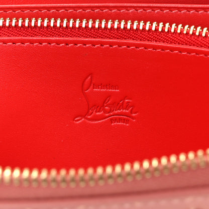 Christian Louboutin Calfskin Panettone Spiked Zip Around Wallet Pink 6 of 9